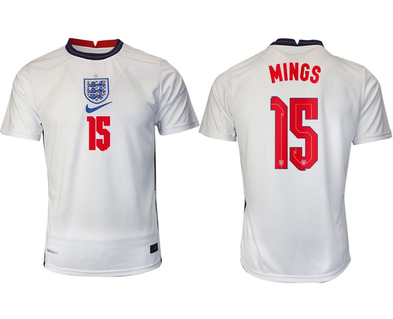Men 2020-2021 European Cup England home aaa version white #15 Nike Soccer Jersey->england jersey->Soccer Country Jersey